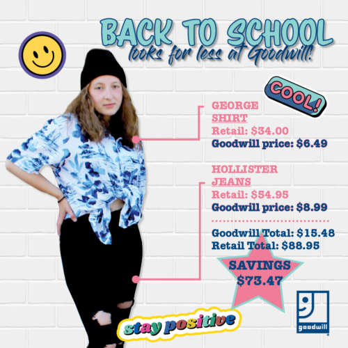 Piece together a back-to-school outfit for less than $20 at Goodwill